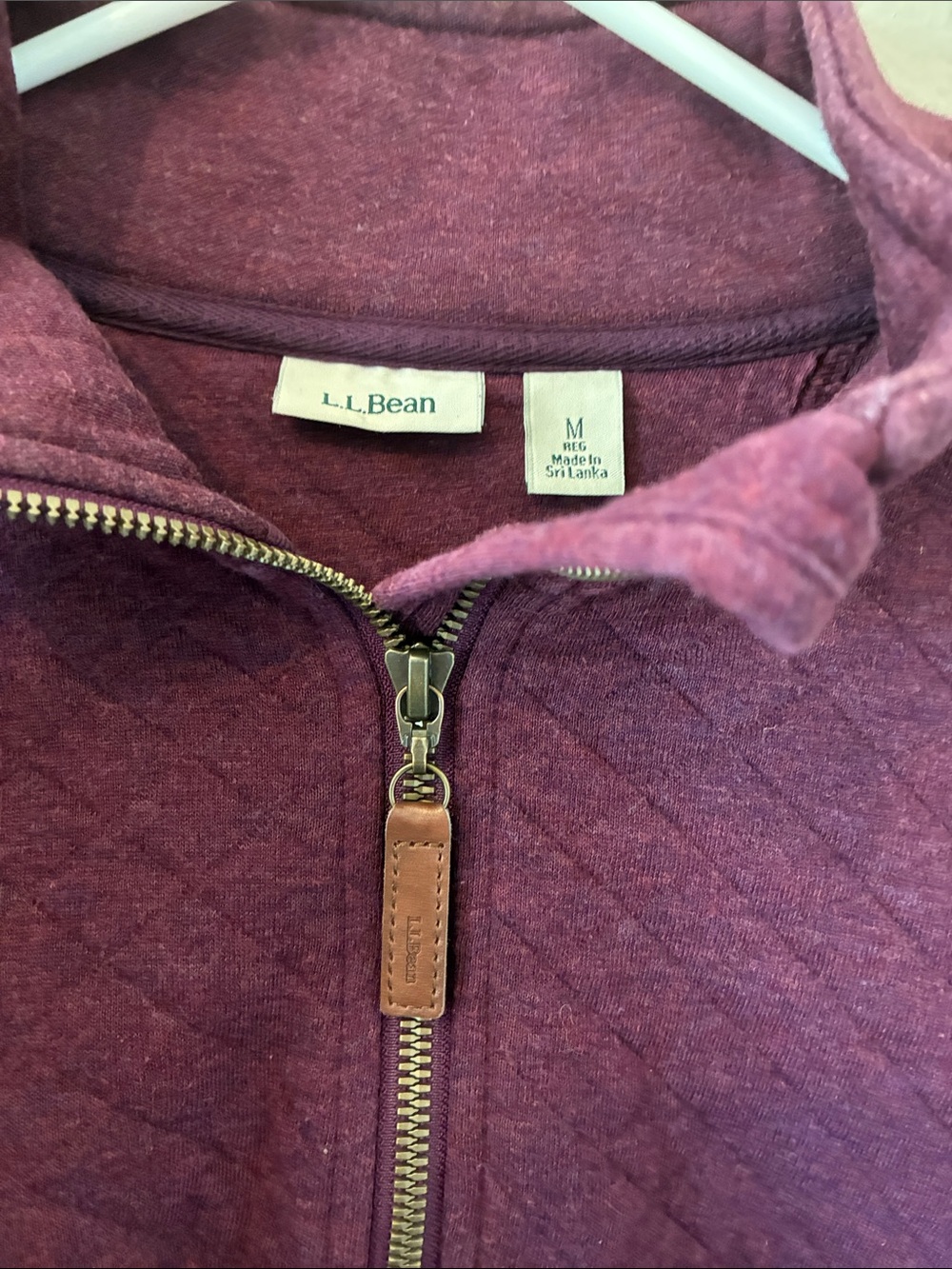 L.L. Bean Women’s Quilted Quarter-Zip Pullover Sweatshirt - Picture 2 of 5